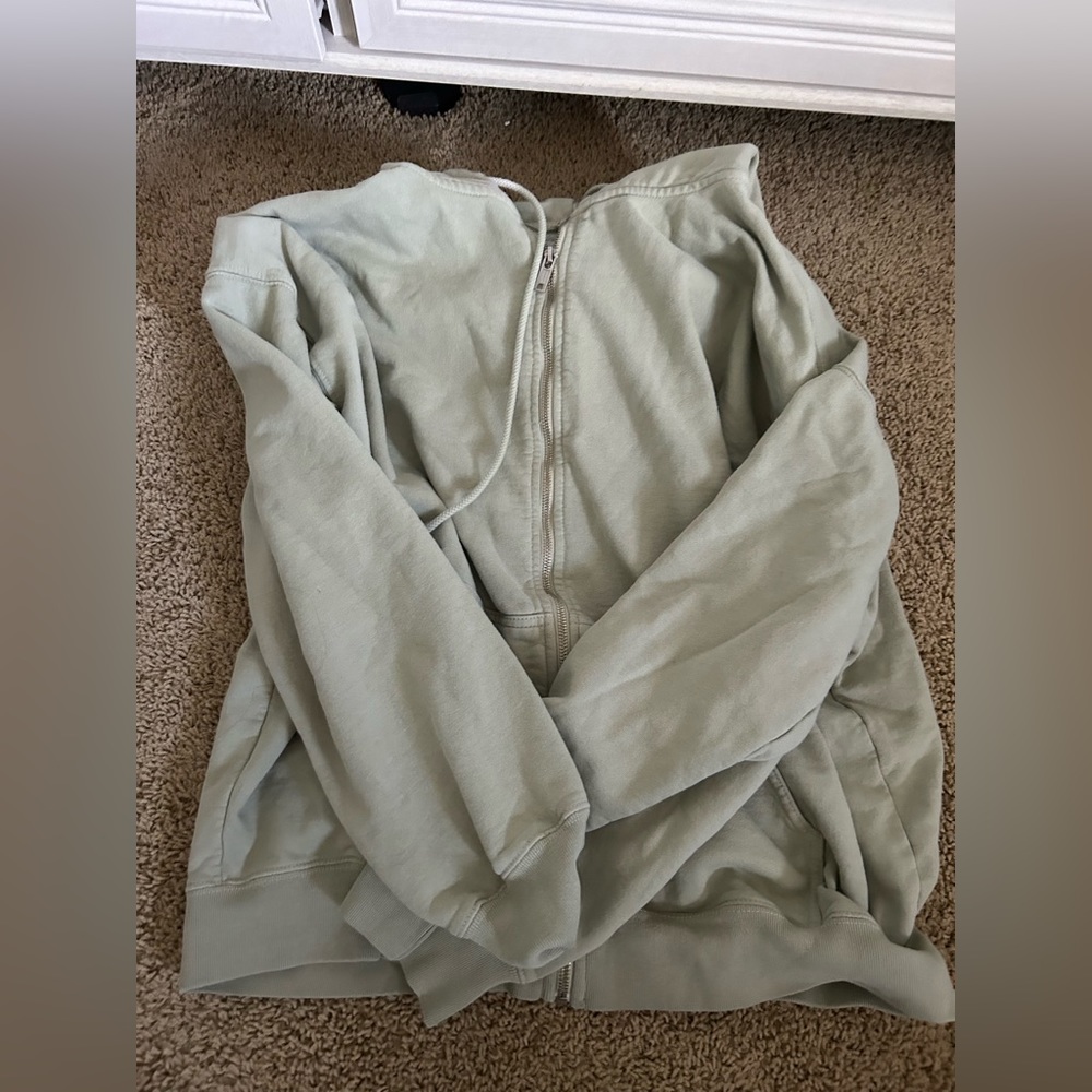 light green christy zip up